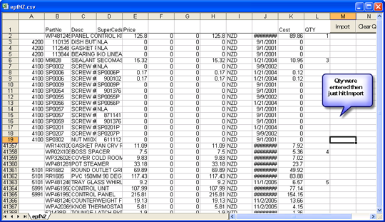 AaaTeX - QuickBooks Order Import from List