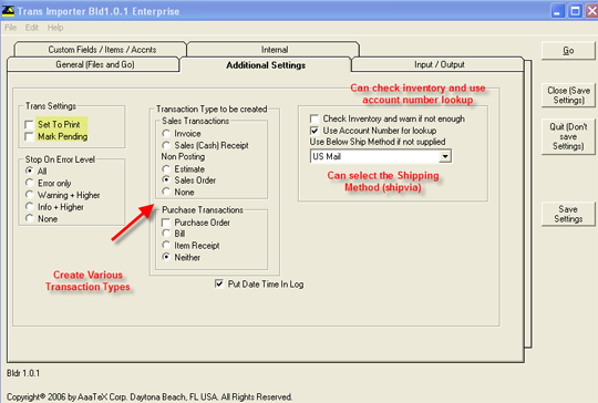 AaaTeX - QuickBooksTrans Importer