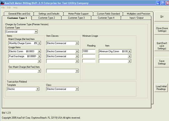 AaaTeX - QuickBooks Meter Billing